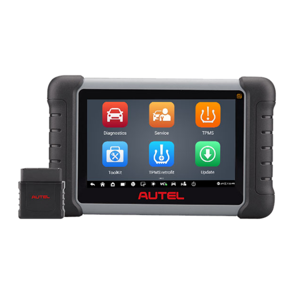 AUTEL MaxiCOM MK808S-TS แสดงแท็บเล็ตและ MaxiVCI Mini