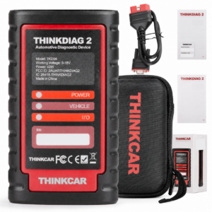 THINKDIAG 2 พร้อมสาย OBD กระเป๋า คู่มือและกล่อง โดยปิดรหัสเฉพาะเครื่องแล้ว